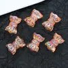 Acrílico Transparente Colorido Furo Reto Acessórios para Laços Artesanato DIY Acessórios para Joias Pulseira Colar Material Atacado