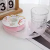 Meia Tela Flor Embalagem de Presente Fita Tira para Bolo 2,5cm Fita de Gaze de Neve Laço Fita Material de Fita