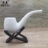 Tubo Seco de Arcilla Blanca Pura Simple Personalizado Tubo Seco Creativo para Hombres Tubo de Cerámica Blanca Accesorios para Fumar Regalo