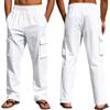 Pantalones de trabajo transpirables, finos, multibolsillos, holgados, informales, de pierna ancha, a la moda, para hombre transfronterizo estadounidense, 2025