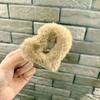 Horquilla de pelo de felpa con forma de corazón para otoño e invierno, pinza para el pelo en la parte posterior de la cabeza, pinza de agarre para mujer, pinza de tiburón peludo Advanced Sense, tocado
