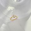 Buen diseño de venta Anillo en forma de gota de agua con circonita brillante Nueva Moda Anillo fino chapado en oro de 18 quilates para mujer no se decolora