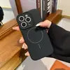 Adecuado para Apple 16ProMax Funda de Teléfono con Botón de Foto de Silicona Líquida Cubierta Protectora Resistente a Caídas Magnética para iPhone 15