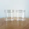 Botella transparente de PET de boca ancha de 200 ml para crema, tanque sellado de grado alimenticio para cosméticos, 71*71 mm en stock