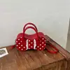 2026 Nova Moda Coreana Versátil Bolsa de Mão de Bolinhas, Bolsa Almofada de Luxo Nicho, Bolsa de Ombro e Transversal para o Dia a Dia