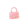 Nuevo Producto Estilo Xiaoxiangfeng Goteo de Aceite Dos Tonos Rosa Negro Bolso Acolchado Broche Pequeño Versátil Moderno Chapado en Oro Pin Personalizado