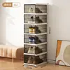 Sin instalación, tire para usar, caja de zapatos, zapatero acrílico para el hogar, zapatero plegable, almacenamiento de zapatos, transparente, a prueba de polvo, otros