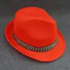 Sombrero Fedora Liso para Hombres y Mujeres, Sombrero Jazz para Exteriores, Estilo Coreano, Sombrero de Sol para Adultos al por Mayor
