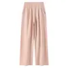Pantalones de Lana Fina para Mujer, Primavera y Otoño, Pantalones Rectos Versátiles de Corte Ajustado, Pantalones de Vestir Simples y Elegantes al por Mayor