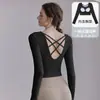 Tops Deportivos a Prueba de Golpes de Manga Corta con Almohadillas en el Pecho, Mallas de Secado Rápido, Tops de Yoga de Manga Corta para Mujer, Ropa Interior Deportiva de Alta Gama para Mujer