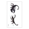 Ricklon Nueva Calcomanía de Tatuaje de Halloween Horror Impermeable Original Escorpión Araña Animal Calcomanía de Tatuaje Venta al por Mayor