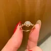 Anillo de Corazón Incrustado con Diamantes de Plata Esterlina S925 para Mujer, Estilo Vintage de Lujo Ligero, Diseño de Nicho de Alta Gama, Popular en Xiaohongshu