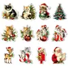 CT738-742 Pegatinas Magnéticas Navideñas Vintage Transfronterizas para Refrigerador Decoración Divertida para el Hogar Atmósfera Festiva Pegatinas Magnéticas