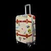 Maleta Casual Estilo Dibujos Animados Impresión UV 20 pulgadas Maleta de Cabina Rueda Universal Juego de Tres Piezas Maleta con Ruedas Caja con Contraseña