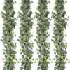 Amazon Ratán Hojas de Eucalipto Gipsófila Planta Verde Colgante de Puerta Hiedra Casera Vid Decoración de Boda