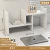 Prateleira de Armazenamento para Mesa, Estante para Mesa de Computador Infantil, Organizador de Mesa para Quarto de Estudante, Prateleira de Armazenamento Retrátil para Casa
