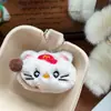 Llavero de Juguete de Comida Rellena Colgante de Muñeca Gatito Kt Colgante para Mochila de Estudiante Llavero de Muñeca Colgante Accesorios de Regalo