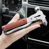 Martillo de seguridad multifuncional 4 en 1 para coche, rompecristales de emergencia para vehículo, herramienta rompecristales de acero inoxidable