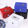 Caja de Hierro con Candado Portátil Pequeña Caja de Efectivo Caja de Almacenamiento de Escritorio Almacenamiento Seguro Sello Caja de Contraseñas para Cambiar Mini
