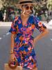 Primavera e Verão 2023 Nova Estação Independente de Roupas Femininas Transfronteiriças Amazon Explosões Vestido de Embrulho Ruffled