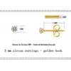 Conjunto de brincos de zircônia, brincos de aço inoxidável, brincos de zircônia com quatro garras.