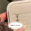 Tachuela para Cartílago de Oreja Corazón de Zirconia Colgante Estrella de Cuatro Puntas Tachuela para Oreja Rosca Externa Piercing de Oreja para Curación No Es Necesario Quitar los Pendientes Pendiente en Capas