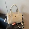 Bolso Cruzado Casual Simple de Doble Cremallera Estilo Nuevo para Mujer, Bolso de Mano Ligero y Versátil de Tela de Nylon, Bolso de Hombro de Color Sólido para Viajes Diarios