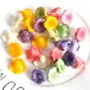 Pó de Concha Prensado Flor de Glória da Manhã Grande Flor de Haste Longa Contas Cor Macaron Acessórios para Brincos Feitos à Mão DIY Atacado