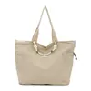 Bolso de mano informal simple de gran capacidad, bolso de hombro portátil para viajes y desplazamientos, bolso versátil con múltiples bolsillos