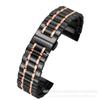 Adecuado para Huawei Gt4Gt5 Correa de Acero de Cinco Hilos Accesorios para Relojes, Adecuado para Artesano Famoso Correa de Reloj de Acero Sólido de Cinco Hilos con Hebilla Mariposa