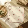 Toalla cuadrada de gasa con estampado de media luna, babero de crepé para bebé, toalla de algodón 100% Clase A para cara y manos de niños