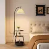 Lámpara de pie estilo vintage para dormitorio, integrada con mesita de noche, lámpara de pomelo para sala de estar, iluminación ambiental junto al sofá, mesa de centro y lámpara de pesca