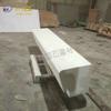 Fabricante de origen Taburete de hormigón blanco de agua clara, silla de parque de terrazo, banco de exterior de hormigón con acabado personalizado