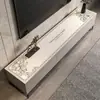 Tapete Protetor para Gabinete de TV Estilo Francês, Tapete Protetor para Bancada, Toalha de Mesa para Aparador de Jantar de Luxo Leve, À Prova d'Água, À Prova de Óleo, Lavável