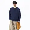 Suéter Cardigan Tricô Grosso Tendência Casal Masculino Outono Estilo Preguiçoso Americano Suéter Cardigan High Street Cor Versátil Bloco de Cores Jaqueta Casual