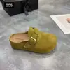 Sandalias de plataforma sin cordones que aumentan la altura, nuevo modelo 2026, mules simples de punta cerrada para mujer, de moda para personas bajitas