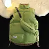 Con Bolso al Hombro Chaleco Reversible Engrosado a Prueba de Frío Otoño Invierno Versátil Holgado Casual Moderno Cálido