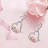 Pendientes con colgante de animal creativo de personalidad linda, moda versátil, nicho, frescos, regalo de cumpleaños