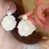 Pendientes de Flor de Malla Perla Aguja de Plata Borla Primavera y Verano Frescos Dulces Super Inmortales Pura Pasión Pendientes de Moda Venta al por Mayor