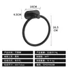 Anillo de acero inoxidable para toallas transfronterizo para baño, colgador de toallas sin taladro, toallero ovalado sin clavos para baño