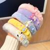 Diadema de dibujos animados linda de otoño e invierno para niños, diadema de kuromi, accesorio para el cabello de niña para lavarse la cara, banda de presión para el cabello, no daña el clip del cabello