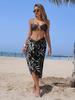 Traje de Baño Bikini para Mujer 2025 Bikini de Tres Piezas Dividido Comercio Exterior Nuevo Vacaciones en la Playa Estampado Traje de Baño para Aguas Termales
