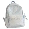 Mochila coreana com estampa doce para alunos do ensino fundamental II e médio, com design de acabamento em renda feminina, mochila casual