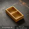 Plato para Pasteles de Té Casero Caja de Almacenamiento de Frutas y Verduras de Bambú Estilo Chino Bandeja Compartimentada para Frutas Secas Caja de Bocadillos para Sala de Té Plato de Frutas