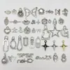 Accesorios Populares para Manualidades Colgantes para Collares Etiquetas Desmontables de Platino para Bolsos y Accesorios de Ropa