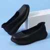 Sapatos de Enfermeira para Mulheres, Primavera e Verão, Antiderrapantes, Sola Grossa, Couro Genuíno, Sola Macia, Respiráveis, Sapatos de Trabalho para Hospital, Modelo Novo, Dropshipping Transfronteiriço