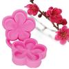 Flor peonía rosa Tulipán Lirio flor de ciruelo molde de silicona para azúcar molde de silicona para imprimir en relieve pasteles molde con clip