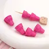 Cono de Helado Pintado Acrílico Cuentas Sueltas Pulsera de Cuentas Hecha a Mano DIY Accesorios para Collar Colgante Venta al por Mayor