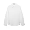 Comércio Exterior 2025 Primavera Novo Conjunto Feminino Camisa de Manga Longa Top Calça de Perna Larga Design Solto 4786090