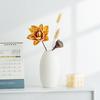 Jarrón de Arte Minimalista de Porcelana Blanca para Casas de Huéspedes, Hoteles, Salas de Exposiciones, Espacios Comerciales, Arreglos de Flores Secas y Recipientes de Cerámica para Flores